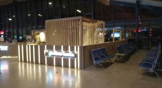 武汉高铁站VIP店装修工程施工现场_康蓝装饰公司